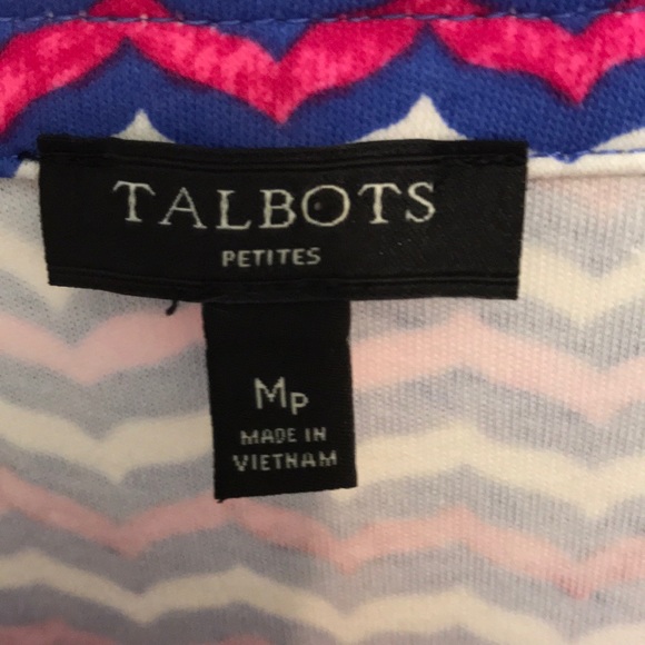 Talbots striped dress.  Size MP - Picture 3 of 4
